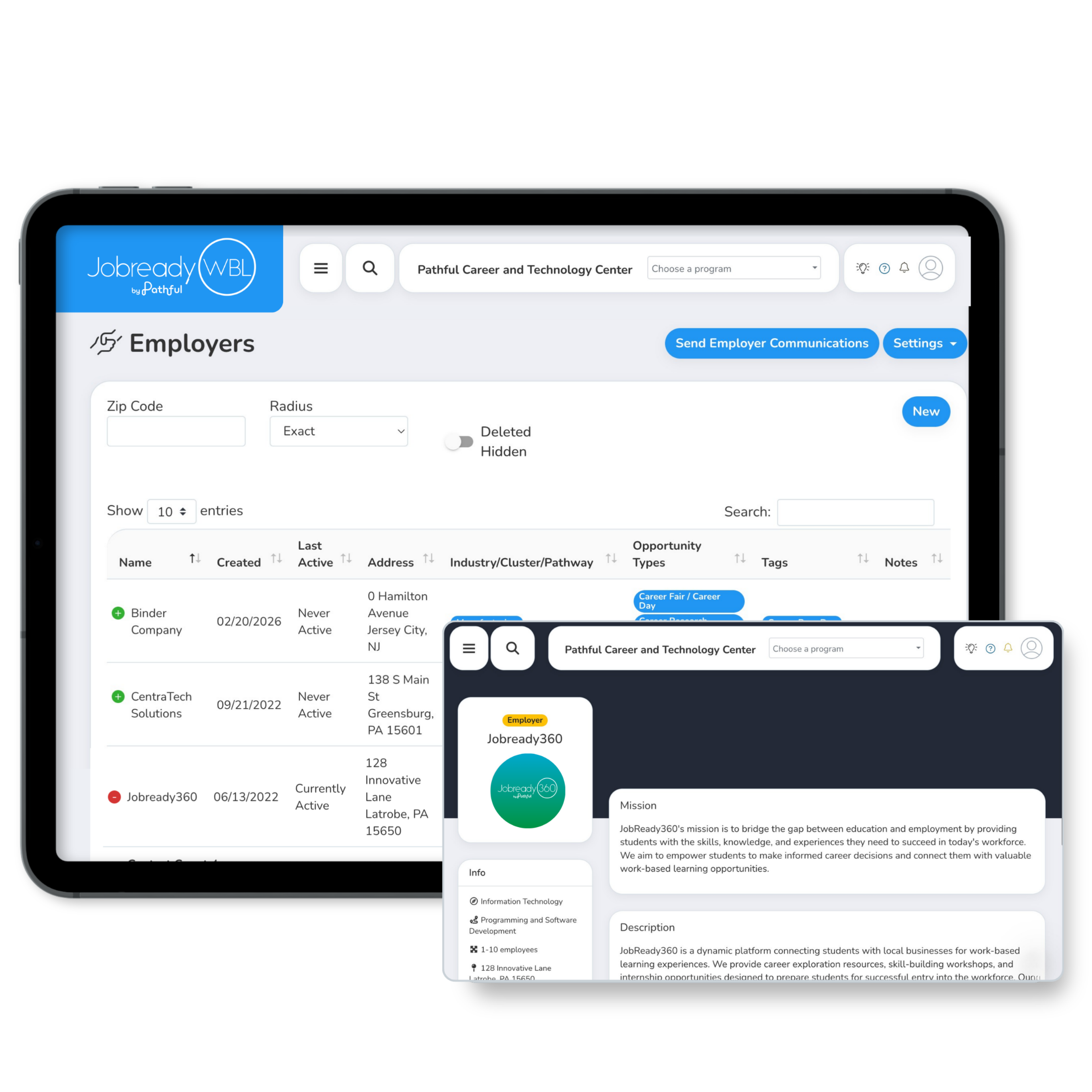 Employer engagement on the Pathful platform